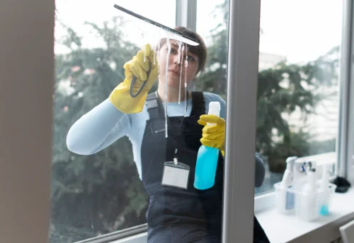 Nettoyage de vitres intérieures et extérieures à Pontmain